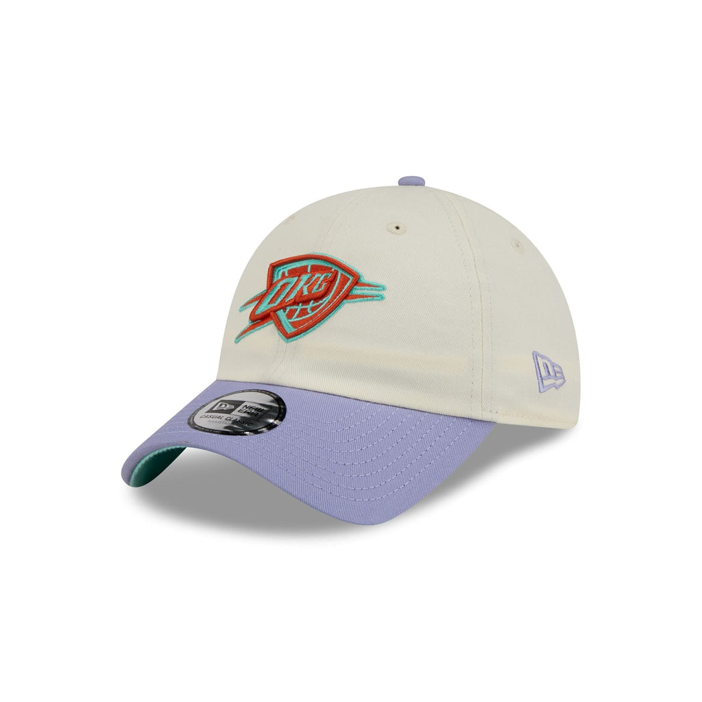 Oklahoma City Thunder Lavender Flowers Casual Classic Adjustable Hat