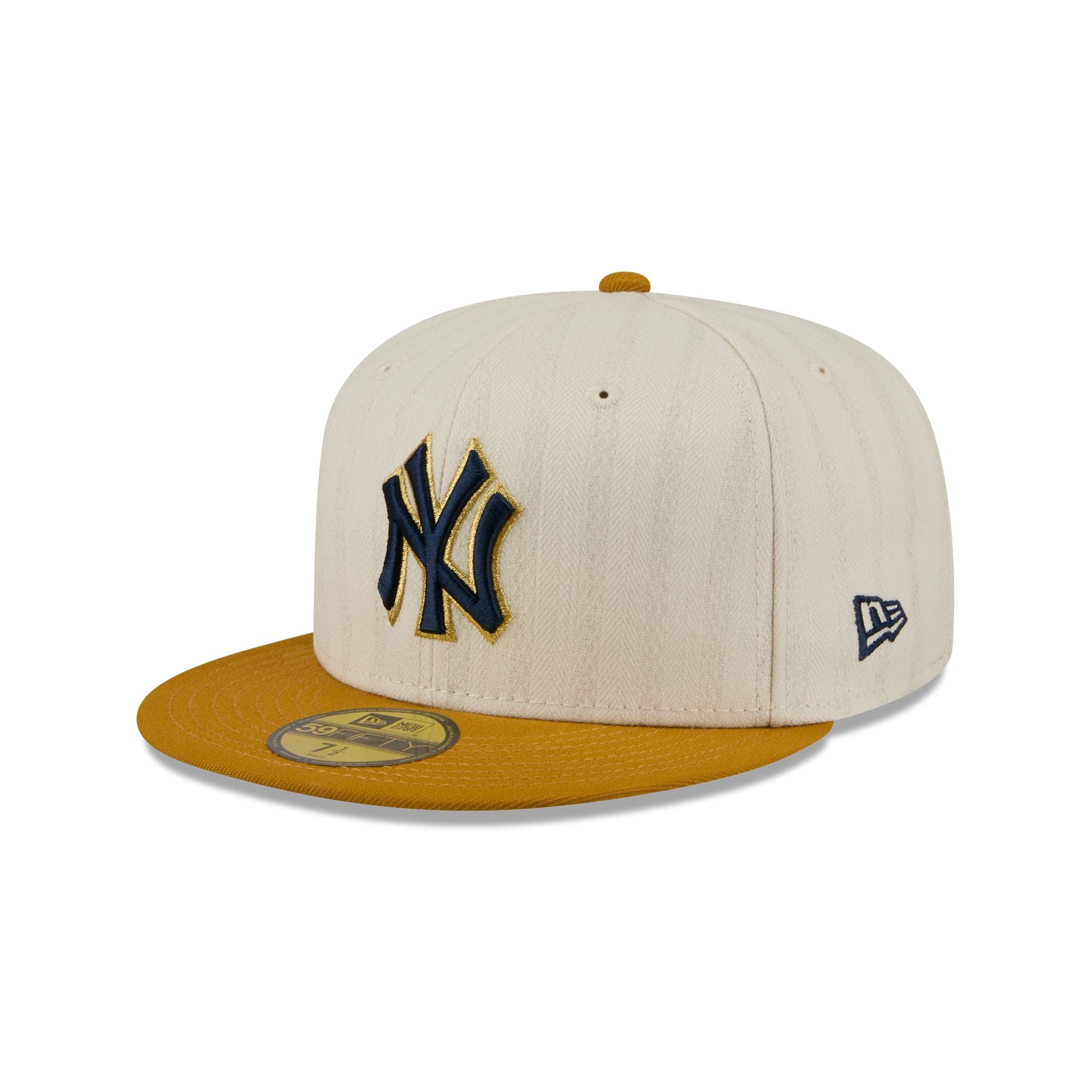 New York Yankees Chrome Herringbone 59FIFTY Fitted Hat