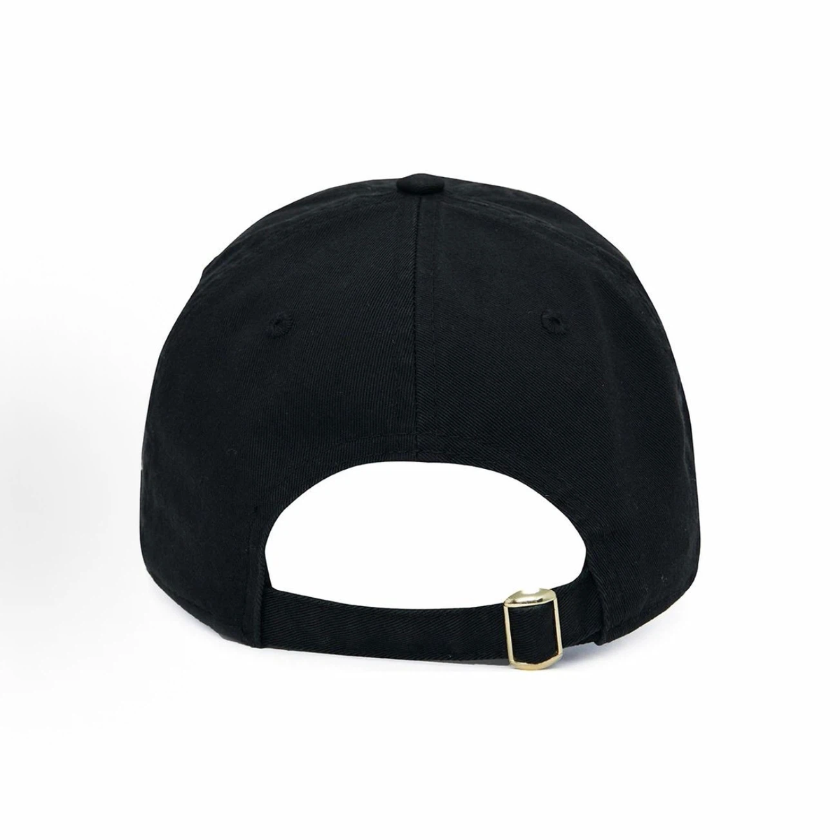 Black Vintage Address Embroidered Dad Hat, Unstructured Soft Crown Curved Brim Adjustable Baseball Cap for Men Women