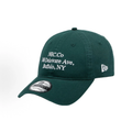 Forest Green Vintage Address Embroidered Dad Hat, Unstructured Soft Crown Curved Brim Adjustable Baseball Cap for Men Women