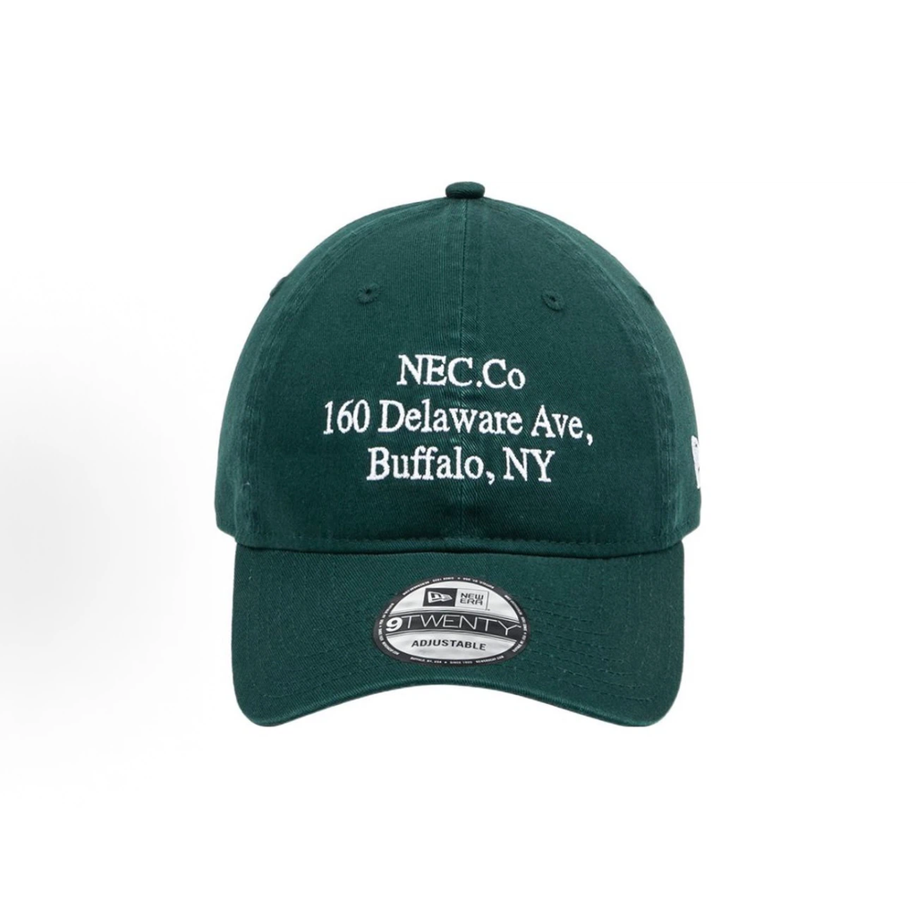 Forest Green Vintage Address Embroidered Dad Hat, Unstructured Soft Crown Curved Brim Adjustable Baseball Cap for Men Women