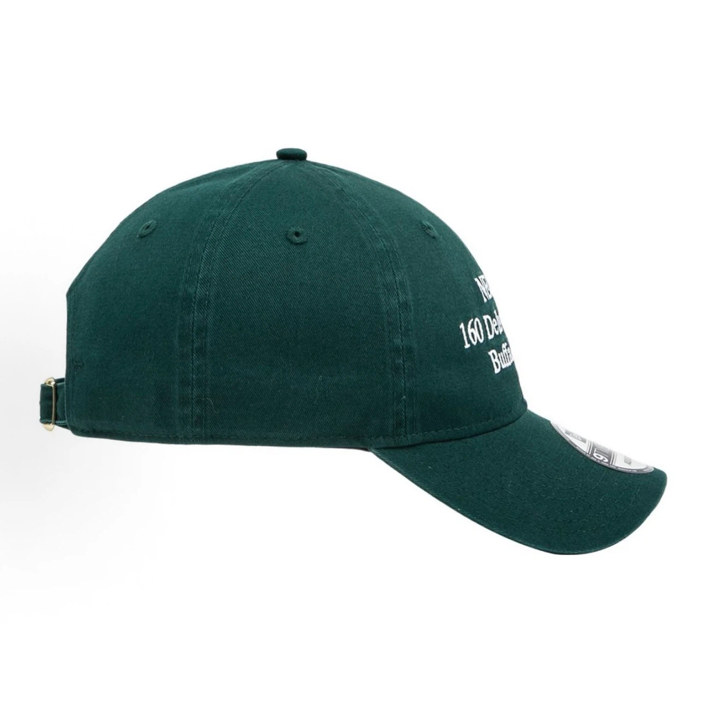 Forest Green Vintage Address Embroidered Dad Hat, Unstructured Soft Crown Curved Brim Adjustable Baseball Cap for Men Women