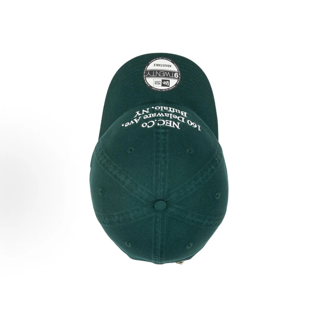 Forest Green Vintage Address Embroidered Dad Hat, Unstructured Soft Crown Curved Brim Adjustable Baseball Cap for Men Women