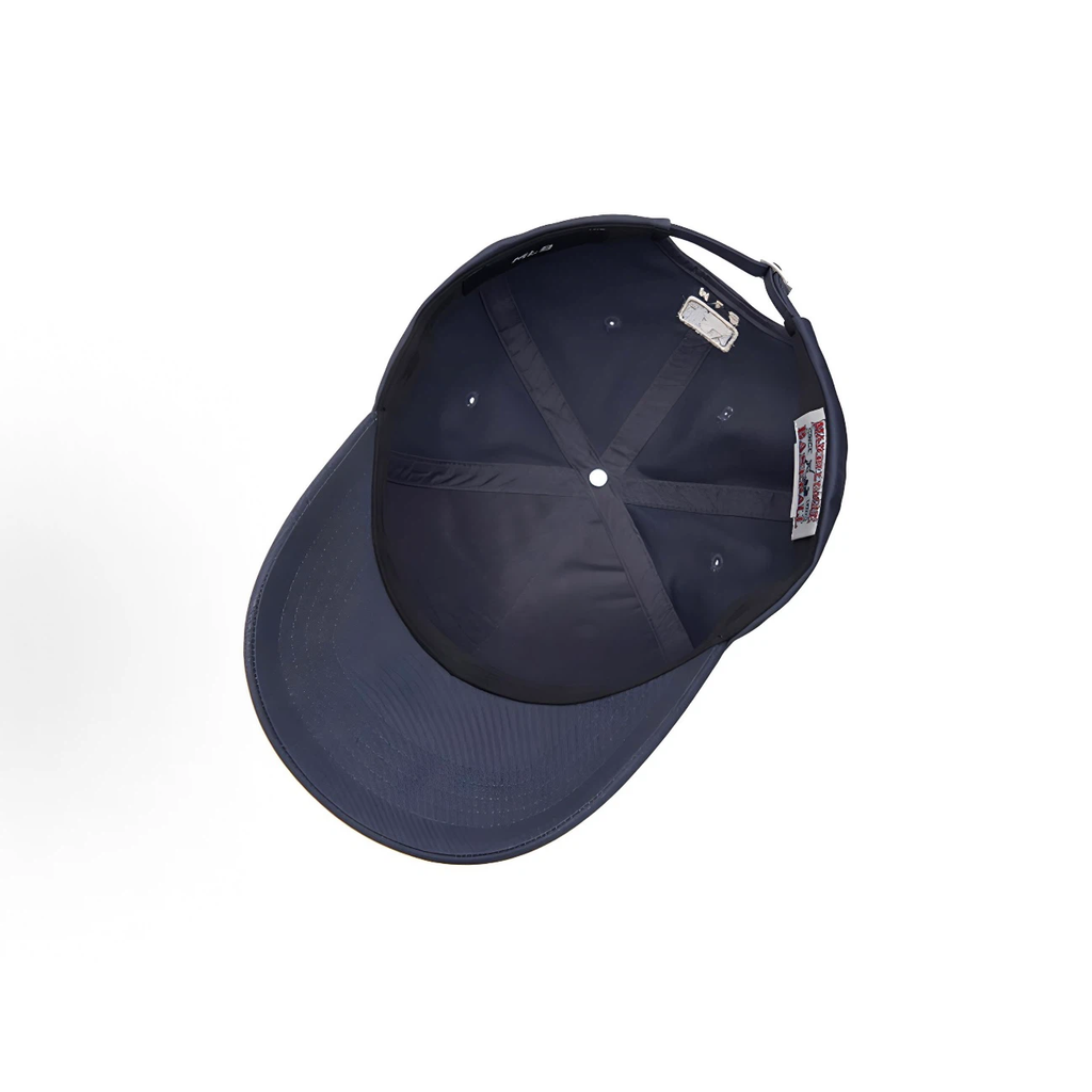 Navy Vintage Baseball Team Embroidered Cap, Unstructured Soft Crown Curved Brim Adjustable Dad Hat for Men Women