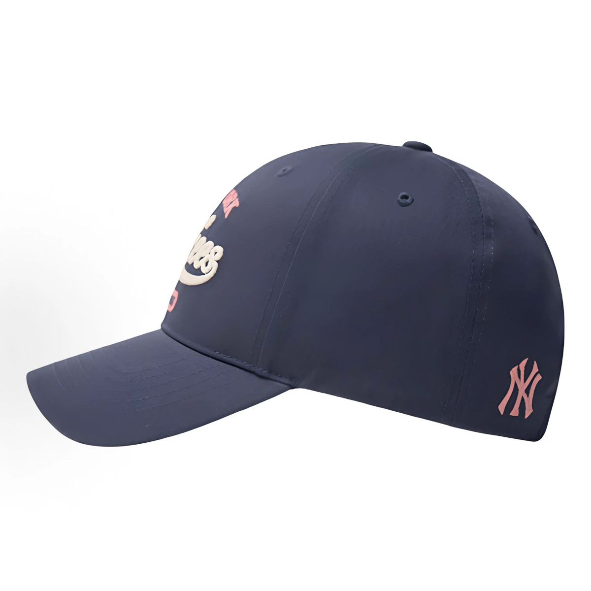 Navy Vintage Baseball Team Embroidered Cap, Unstructured Soft Crown Curved Brim Adjustable Dad Hat for Men Women